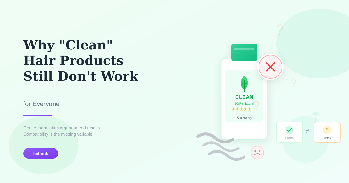 Why "Clean" Hair Products Still Don't Work for Everyone